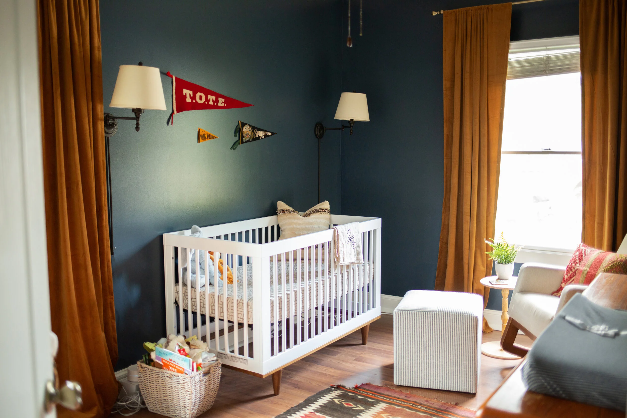 Eclectic baby clearance nursery